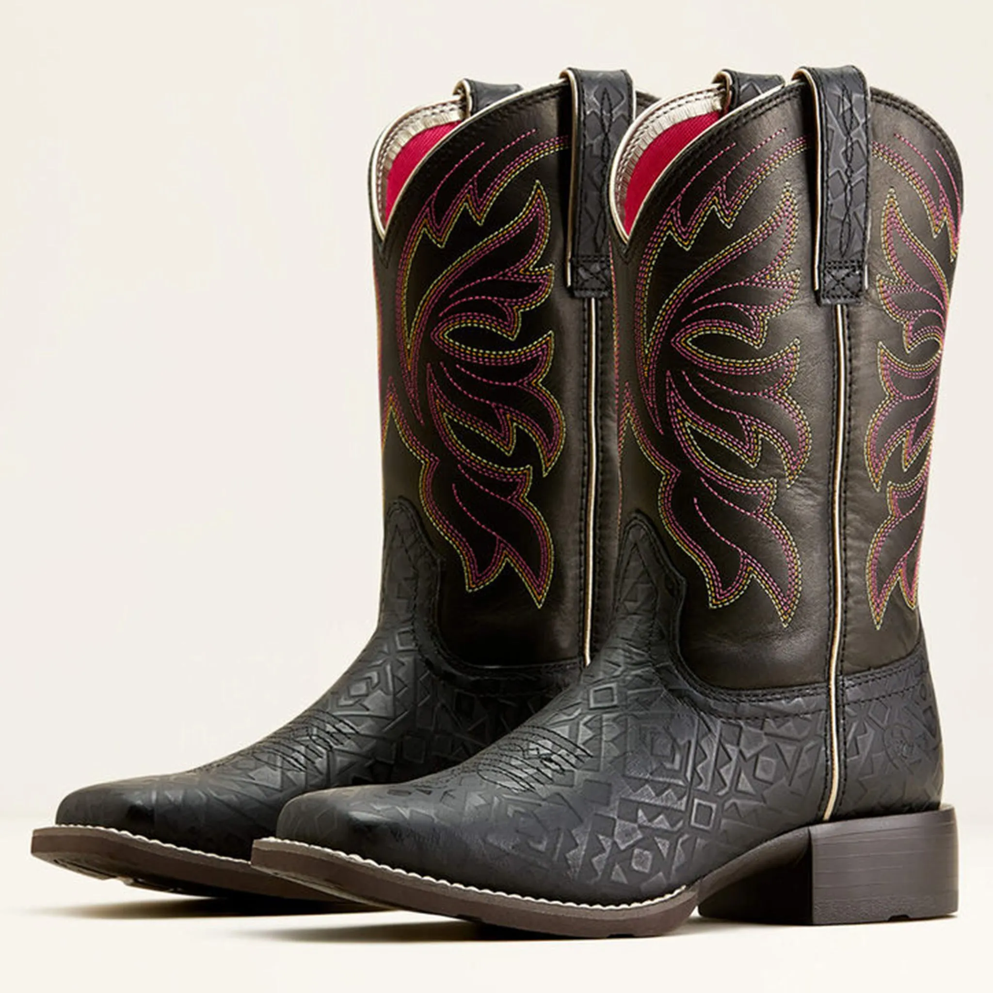 Ariat Women's Buckley Black Embossed Boots sold by Western Edge