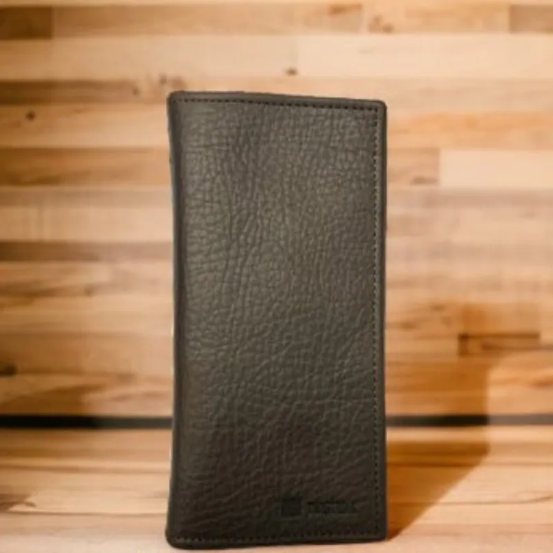 Twisted X Chocolate Pebbled Checkbook/Wallet made by Twisted X