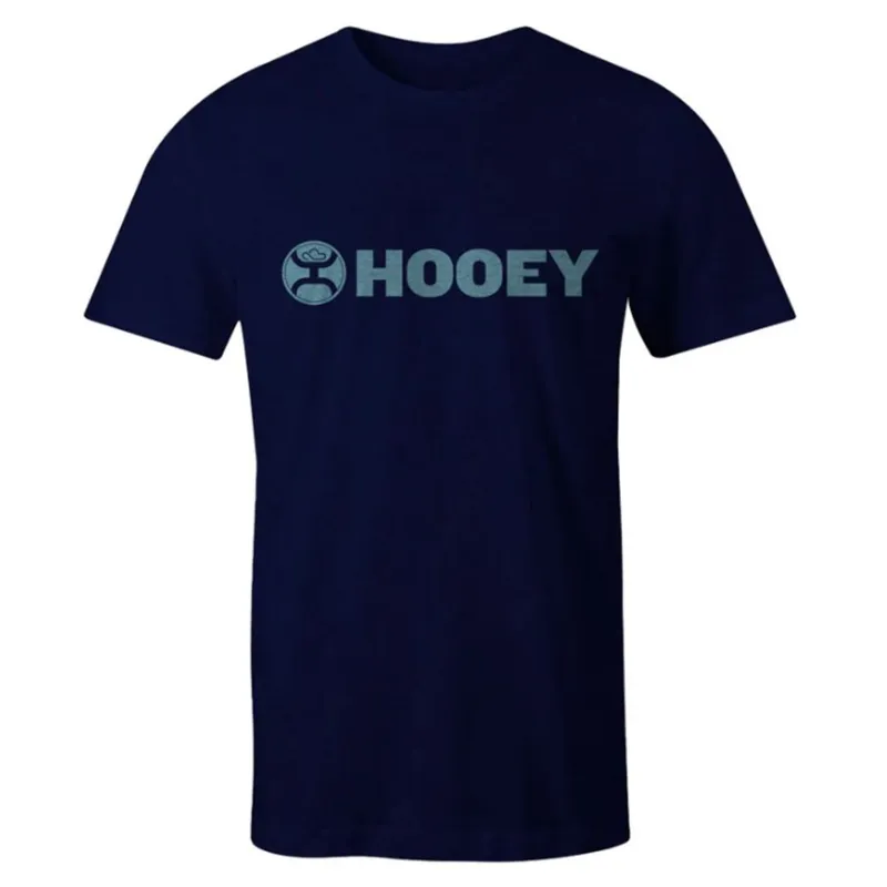 Hooey Men's Blue Grey Lock Up Tee sold by Western Edge