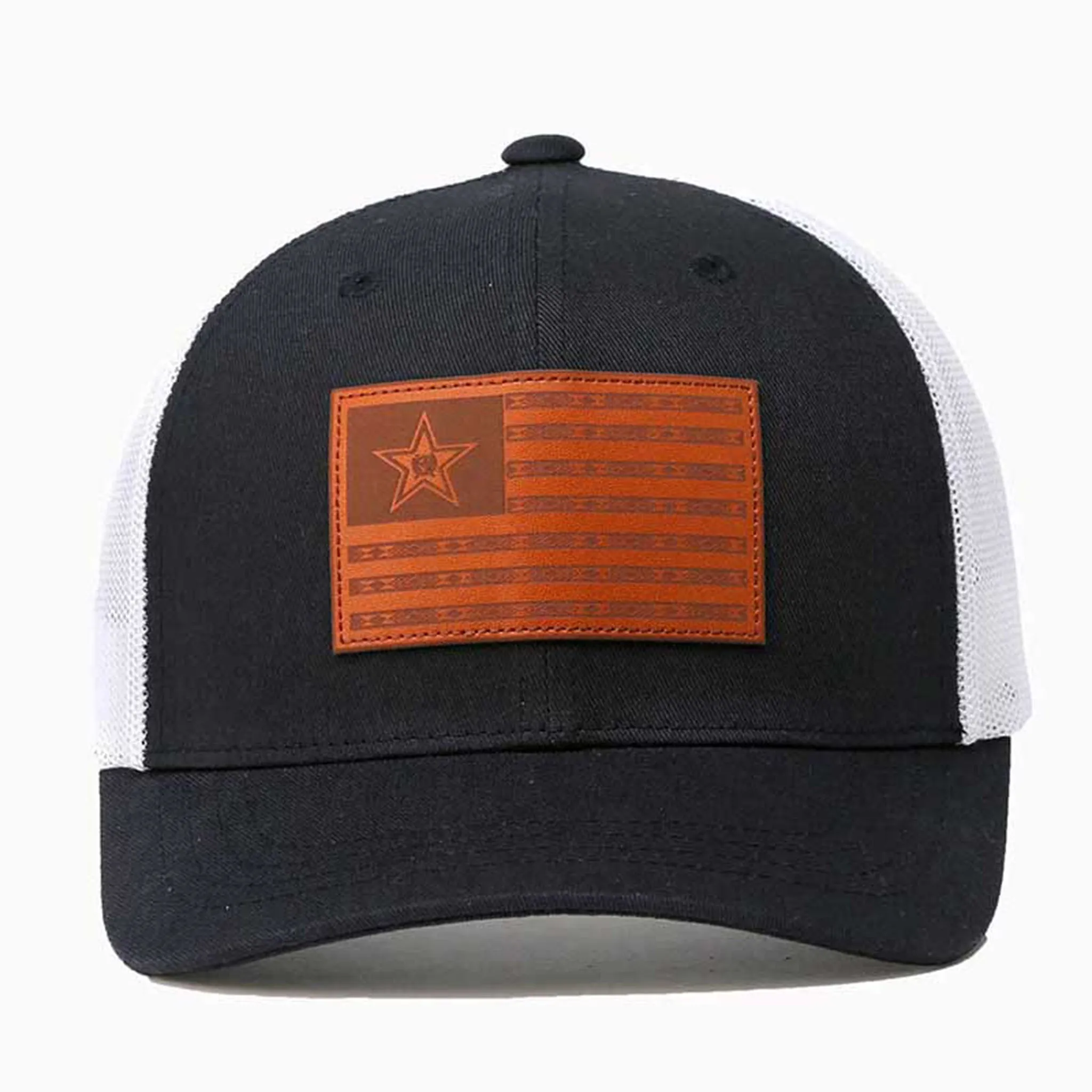 Cinch Leather Flag Patch Cap sold by Western Edge product image thumbnail 2