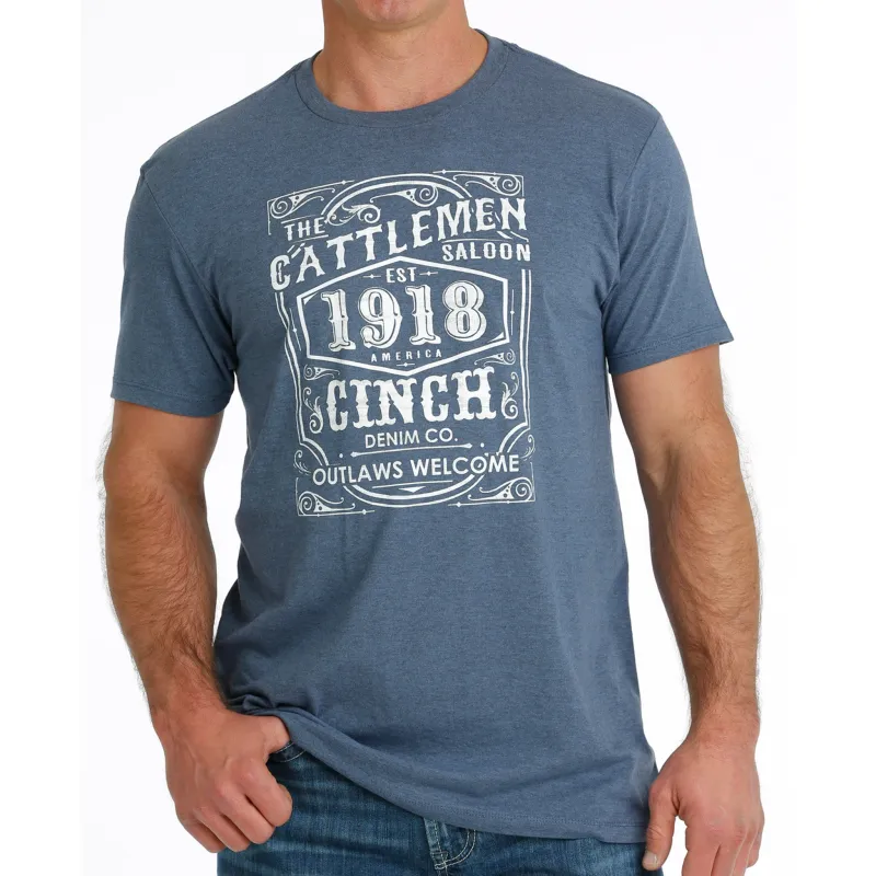 Cinch Men's Blue Cattlemen Cinch Tee sold by Western Edge