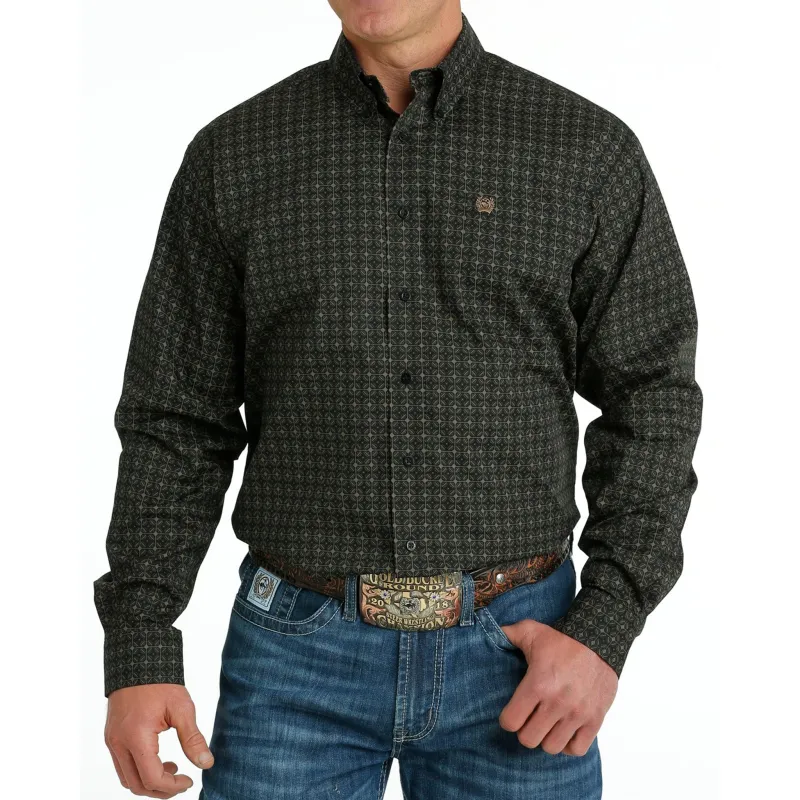Cinch Men's Black Medallion Shirt sold by Western Edge