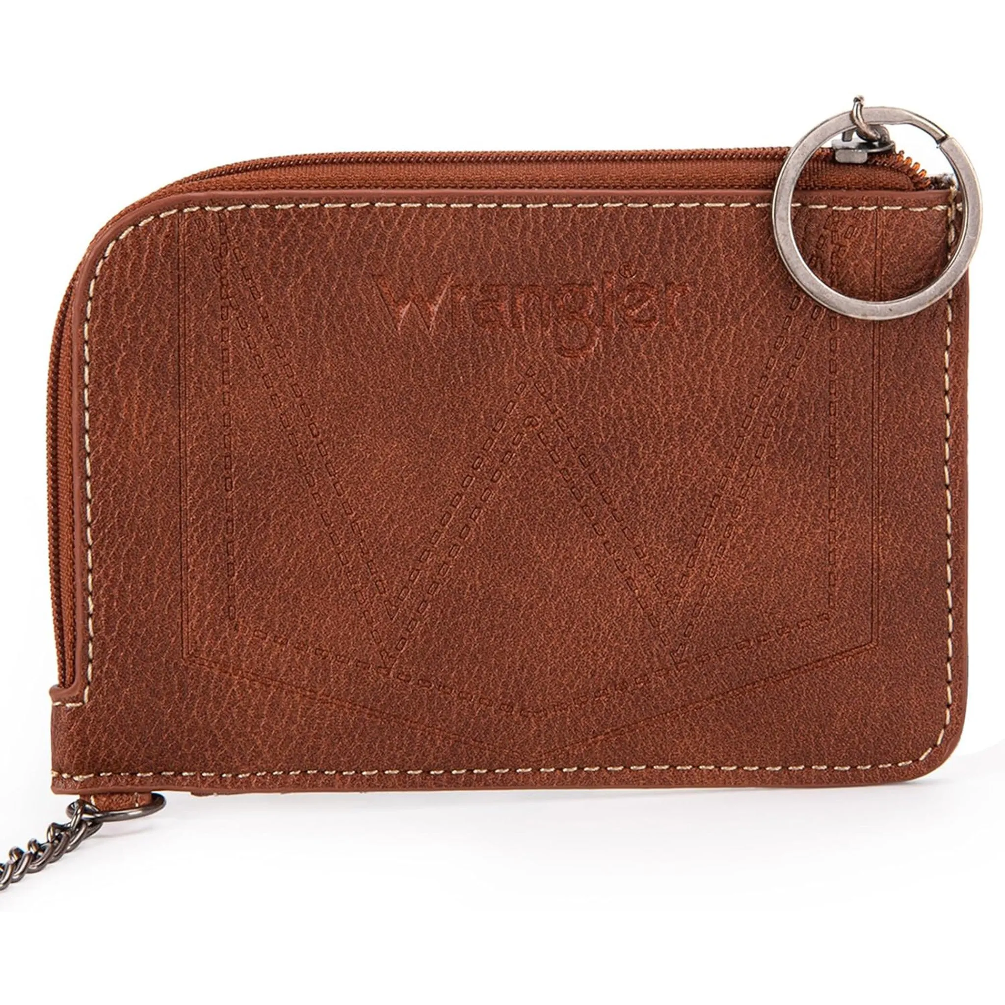 Wrangler Brown Aztec Zip Card Case sold by Western Edge product image thumbnail 2