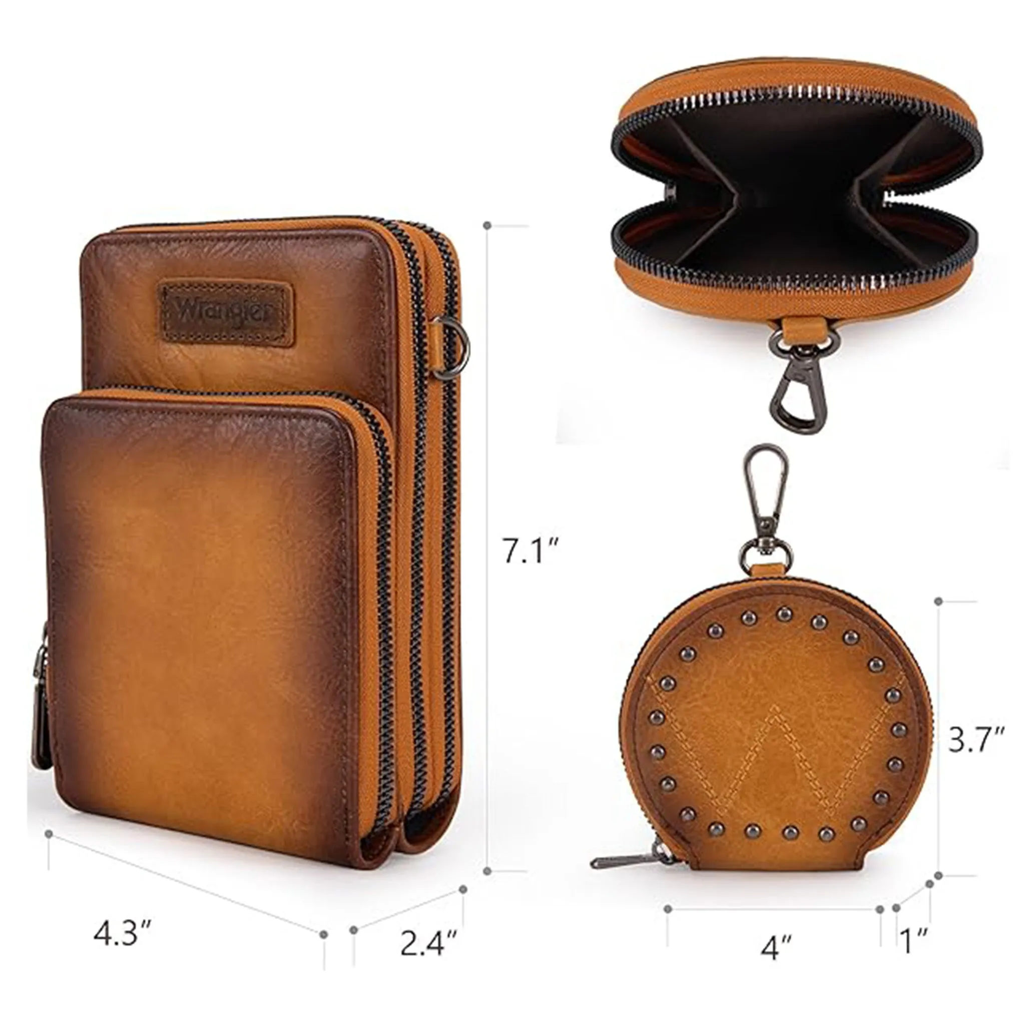 Montana West Yellow Crossbody & Coin Purse sold by Western Edge product image thumbnail 3