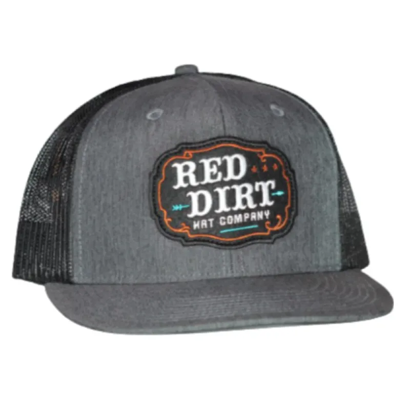 Red Dirt Trail Head Heather Charcoal & Black Cap made by Western Edge