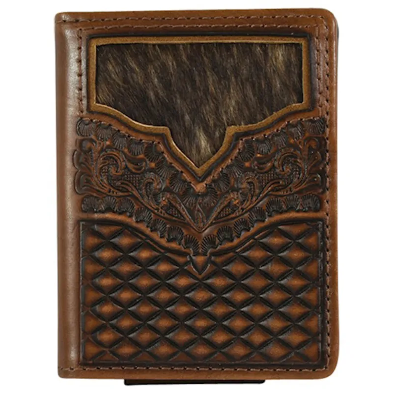 Justin Men's Brindle Bifold Wallet made by Justin Boots