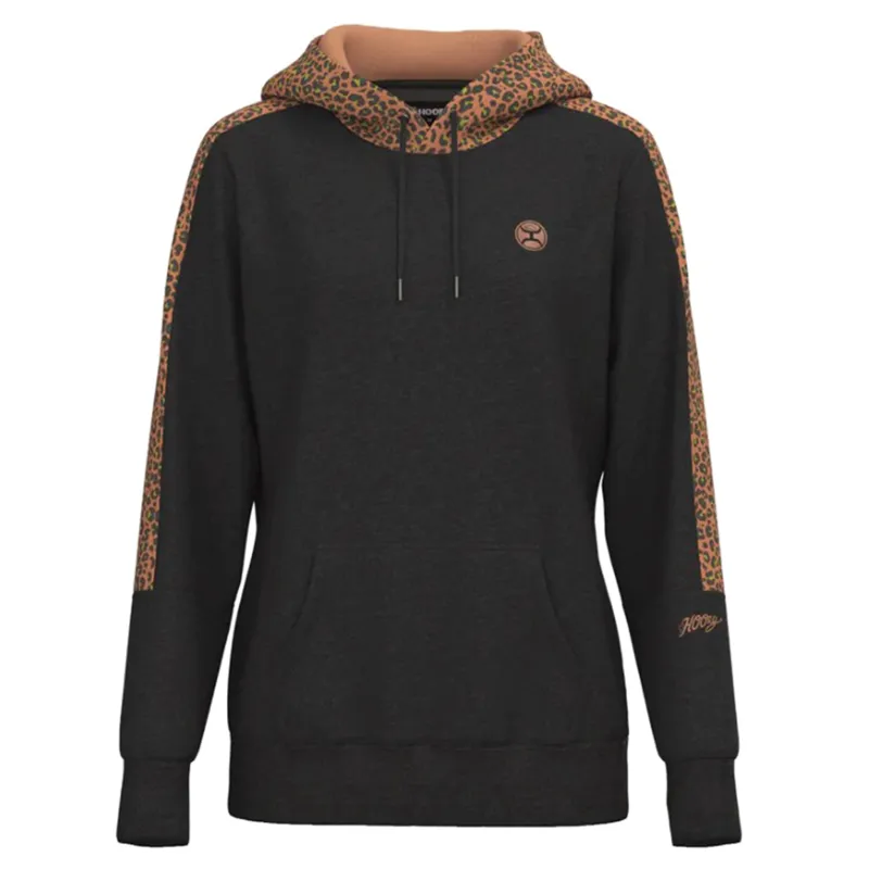 Hooey Women's Canyon Asphalt Cheeta Hoodie made by Western Edge