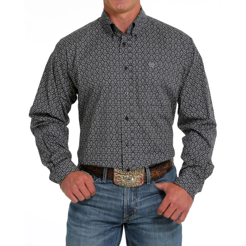 Cinch Men's Black Print Long Sleeve sold by Western Edge