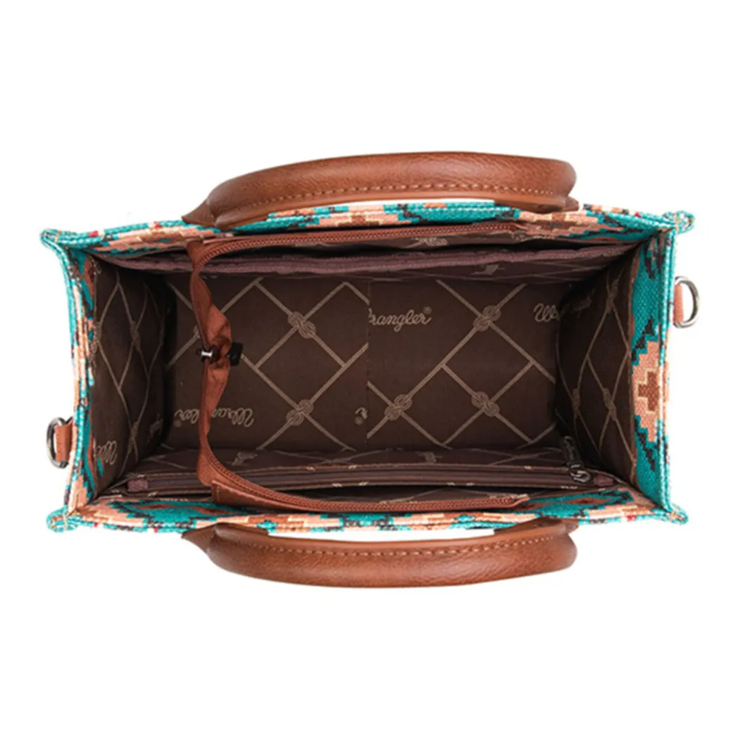 Wrangler Turquoise Southwest Small Crossbody Tote sold by Western Edge product image thumbnail 3
