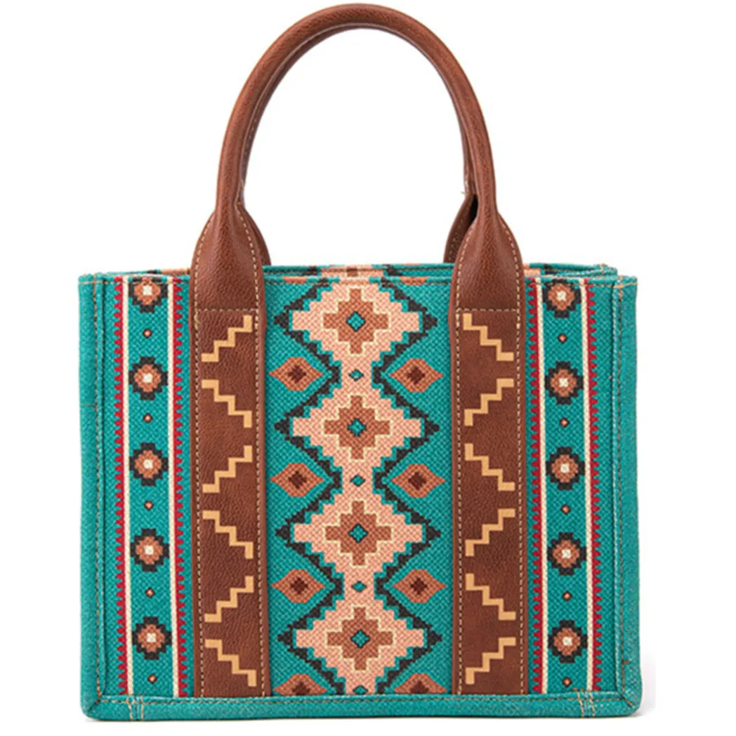 Wrangler Turquoise Southwest Small Crossbody Tote sold by Western Edge product image thumbnail 4