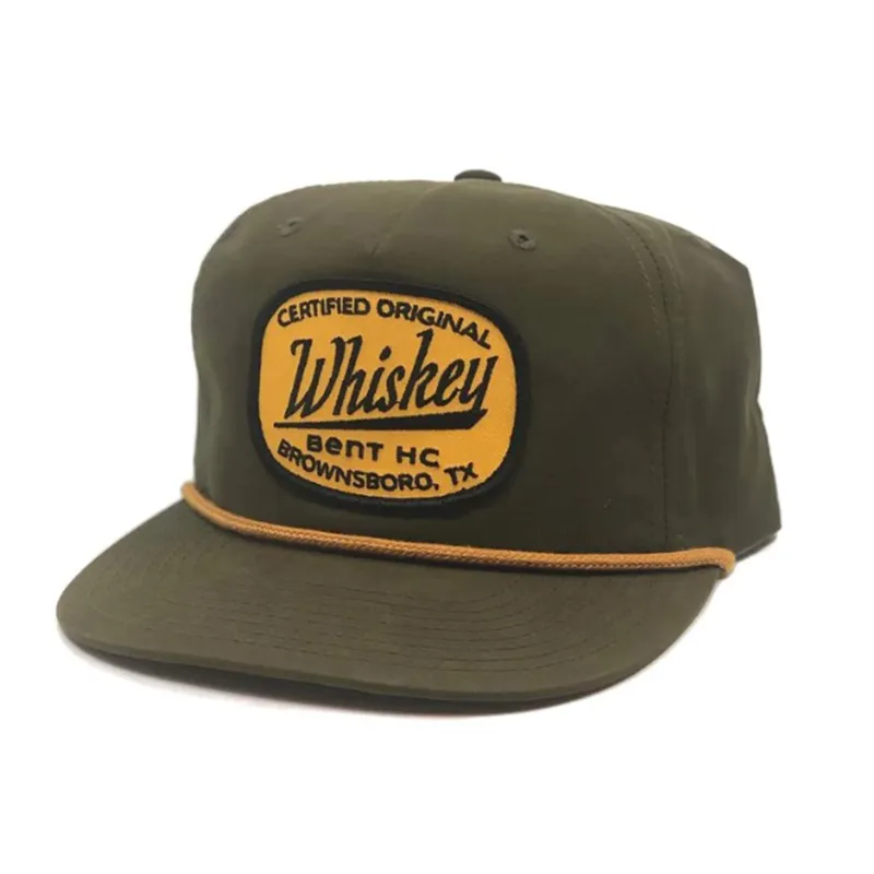 Whiskey Bent Olive Green Original Cap made by Western Edge