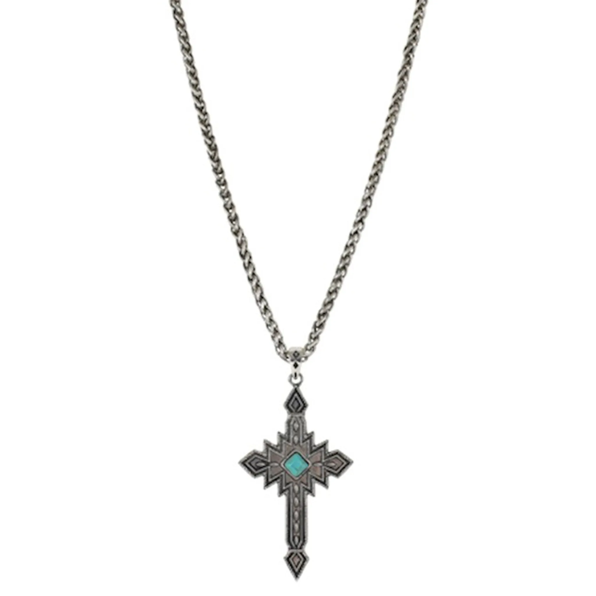 Justin Men's Aztec Cross Necklace sold by Western Edge