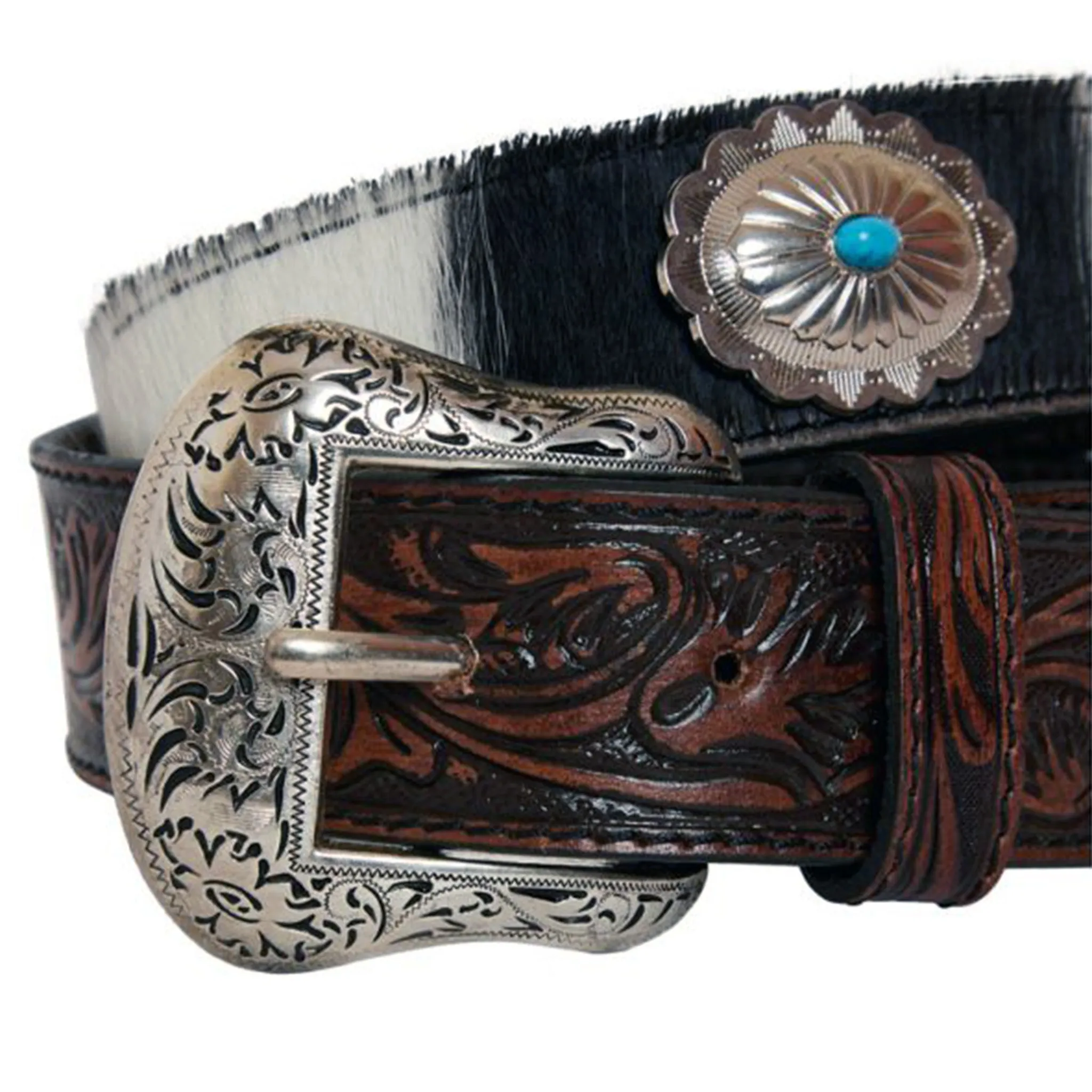 Myra Bags Women's Turquoise Tooled Belt sold by Western Edge product image thumbnail 2
