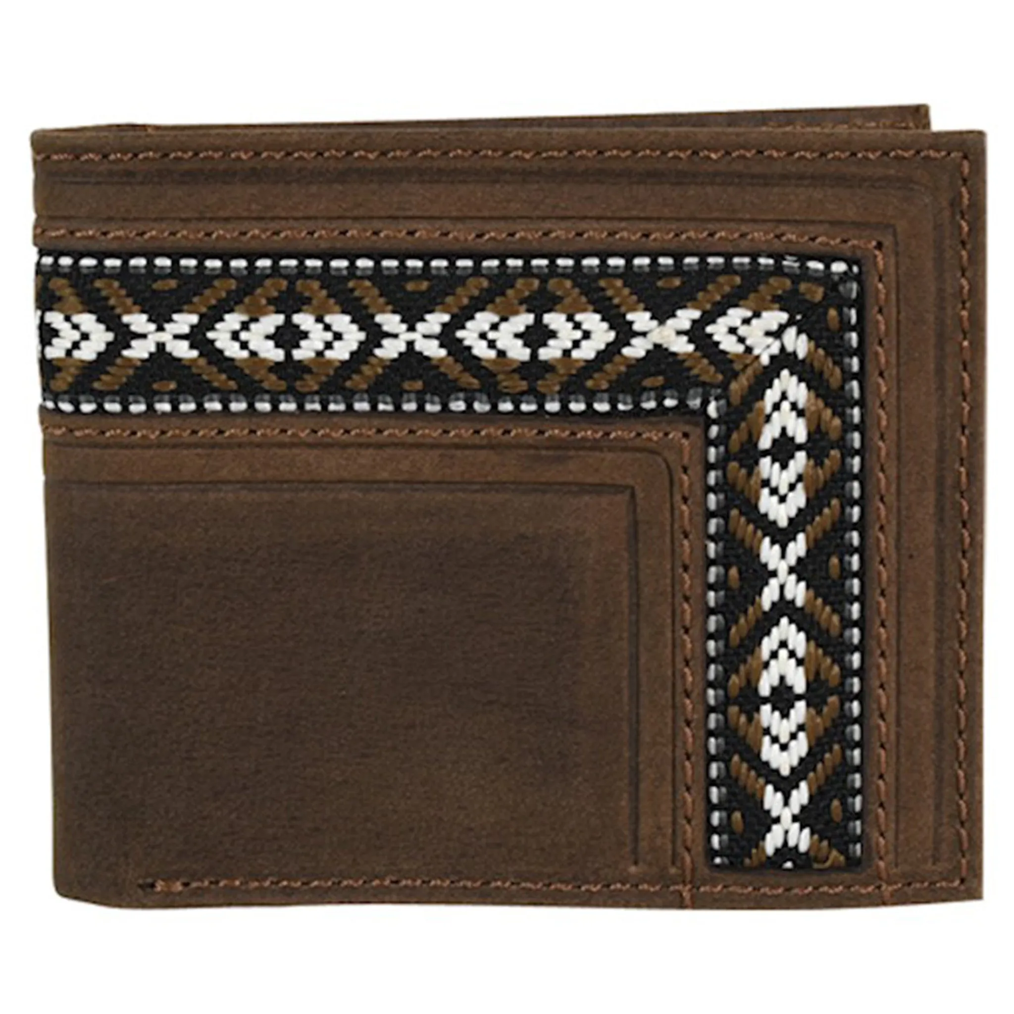 Justin Men's Bifold Aztec Trim Wallet sold by Western Edge