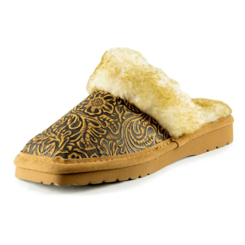 Ariat Women's Brown Tooled Slipper sold by Western Edge