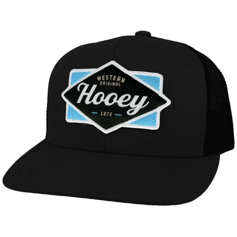 Hooey Diamond Black Patch Cap made by Western Edge