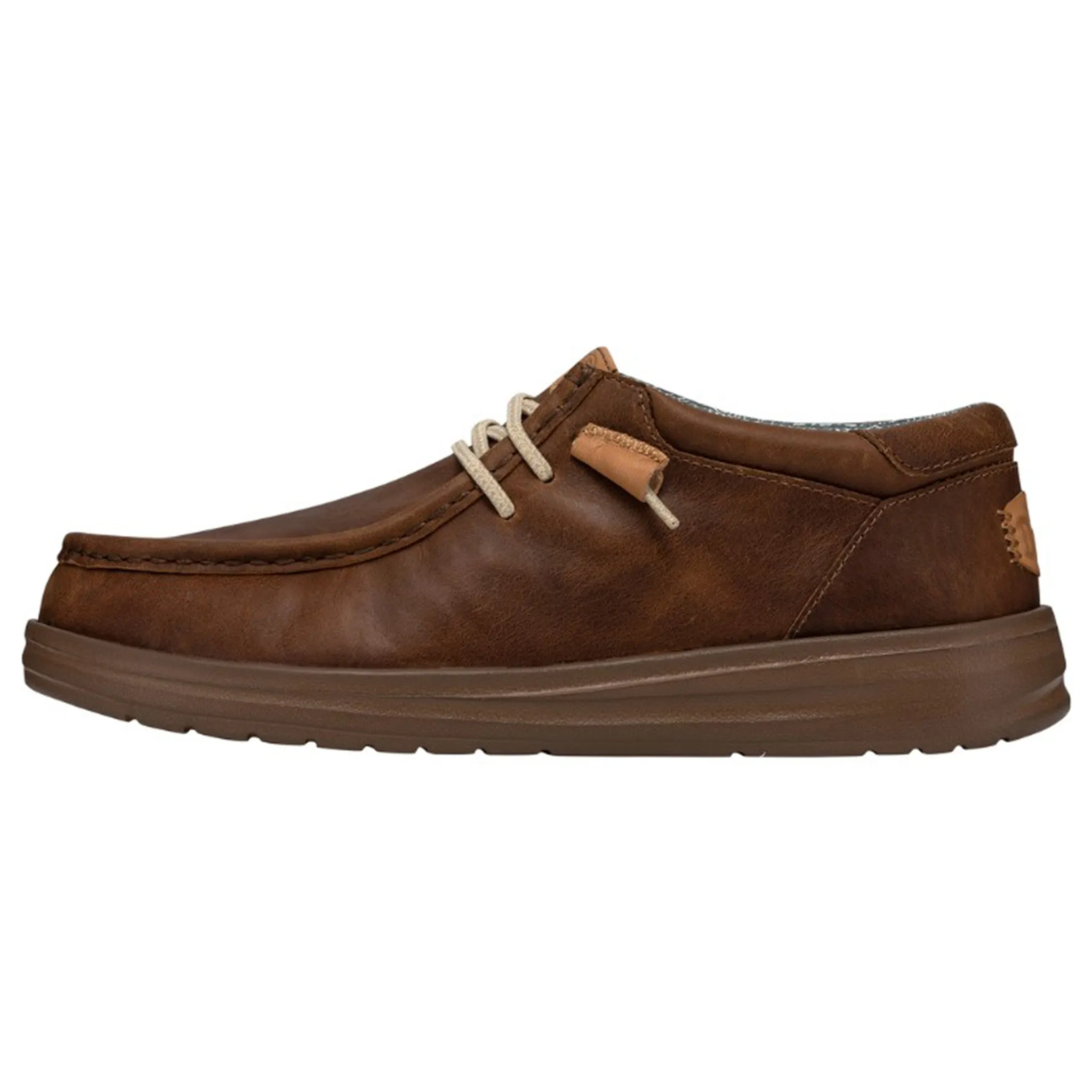 Hey Dude Men's Wally Grip Leather Brown sold by Western Edge product image thumbnail 3