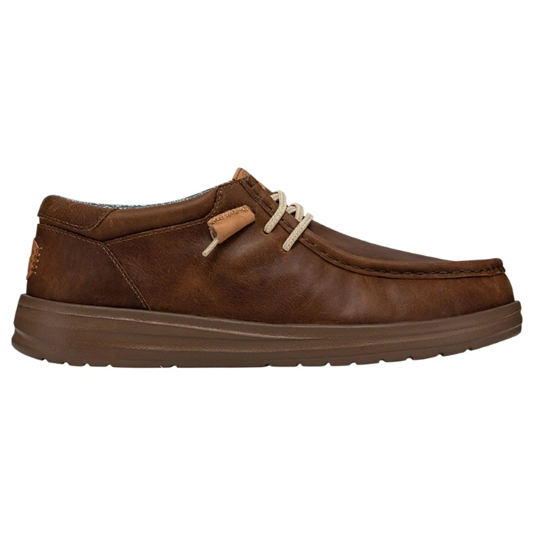 Hey Dude Men's Wally Grip Leather Brown sold by Western Edge product image thumbnail 4