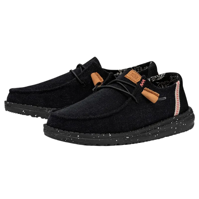 Hey Dude Wendy Washed Canvas Black sold by Western Edge