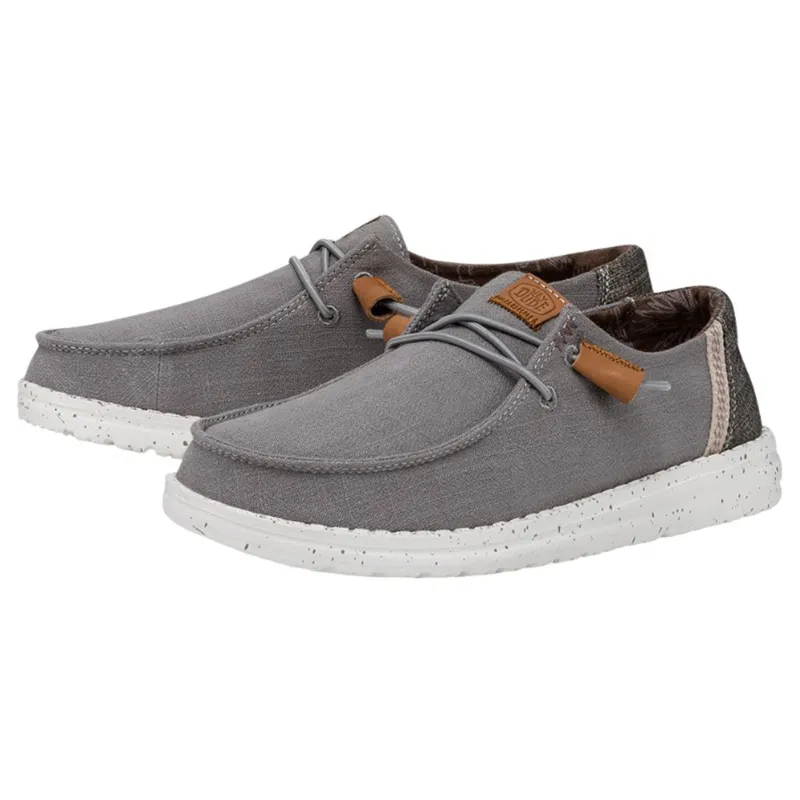 Hey Dude Wendy Washed Canvas Grey sold by Western Edge