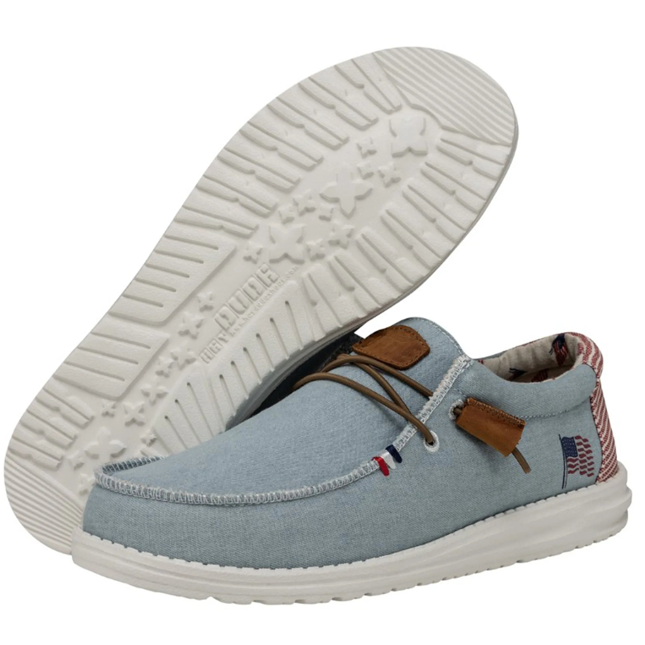 Hey Dude Men's Wally American Denim Stripe sold by Western Edge product image thumbnail 2