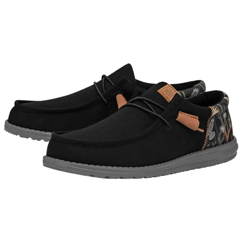 Hey Dude Men's Wally Funk Oasis Black sold by Western Edge