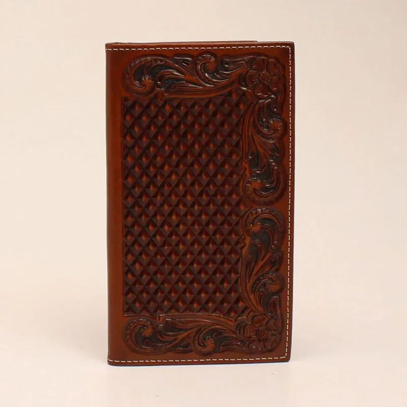 Ariat Men's Rodeo Basket Weave Wallet made by Ariat