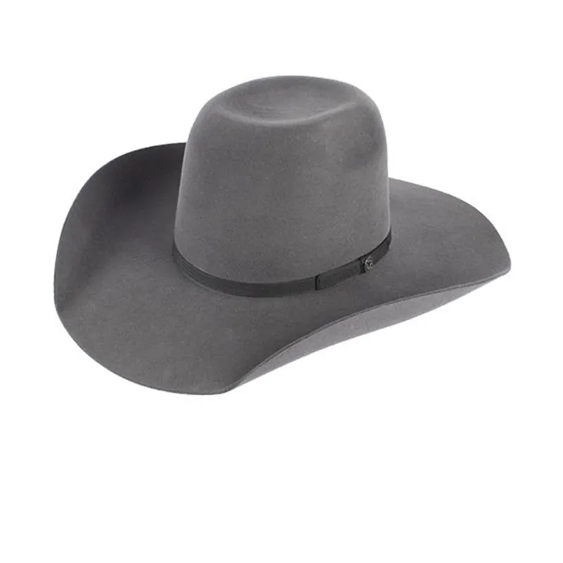 Resistol Grey Hooey Day Money Felt Hat made by Western Edge