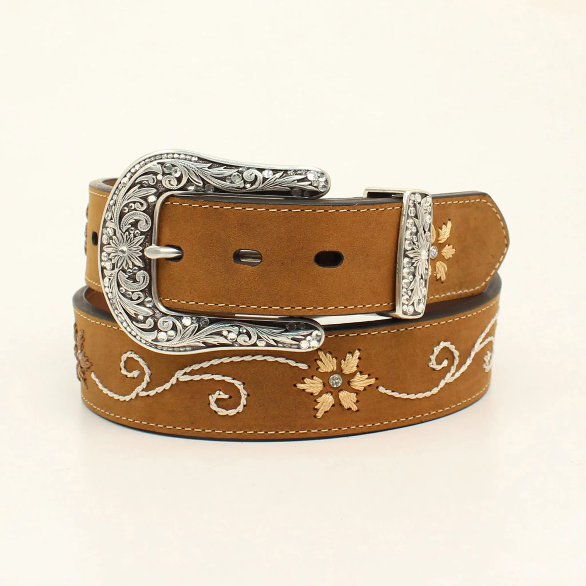 Nocona Women's Floral Brown Belt sold by Western Edge