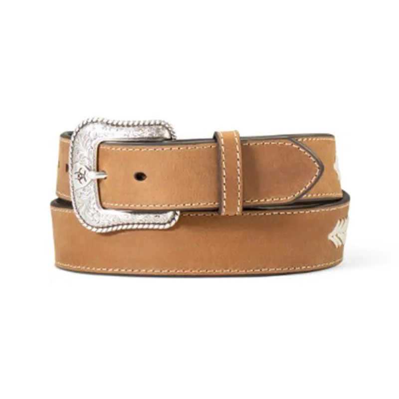 Ariat Men's Floral/Concho Lace Belt made by Ariat