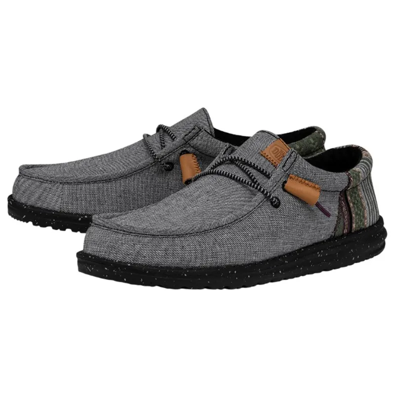 Hey Dude Men's Wally Funk Baja Black sold by Western Edge