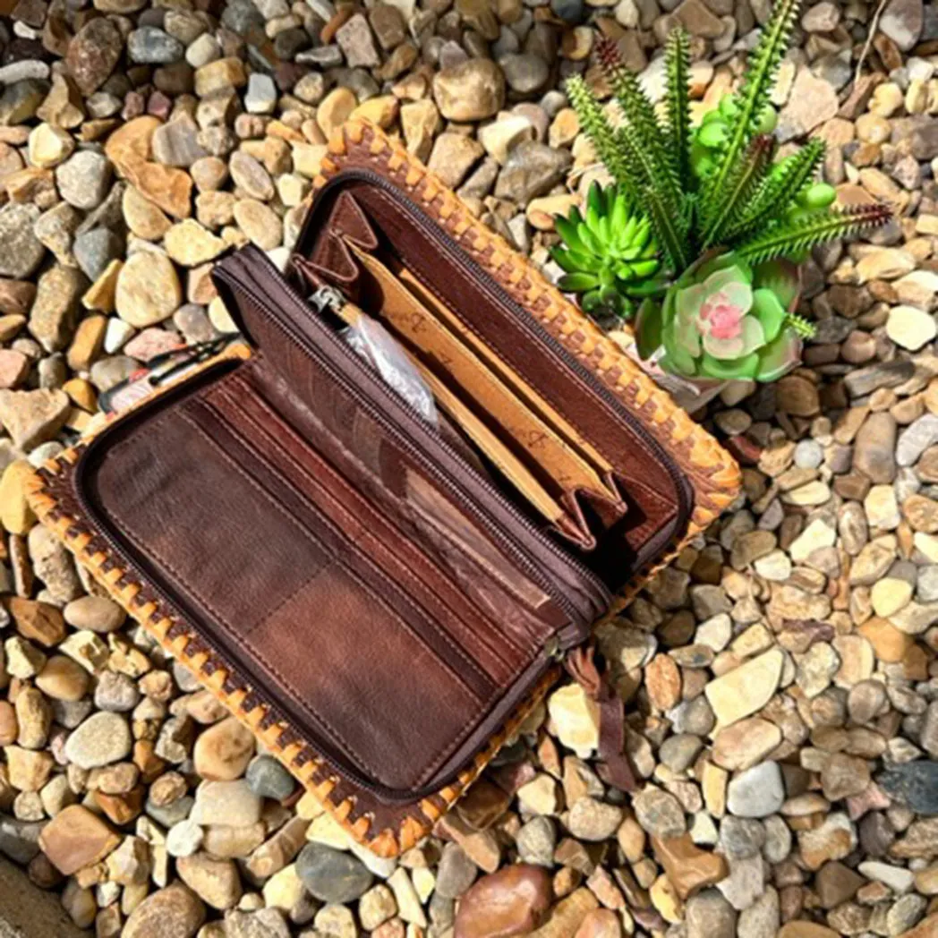 American Darling Leather Tooled Wallet sold by Western Edge product image thumbnail 2