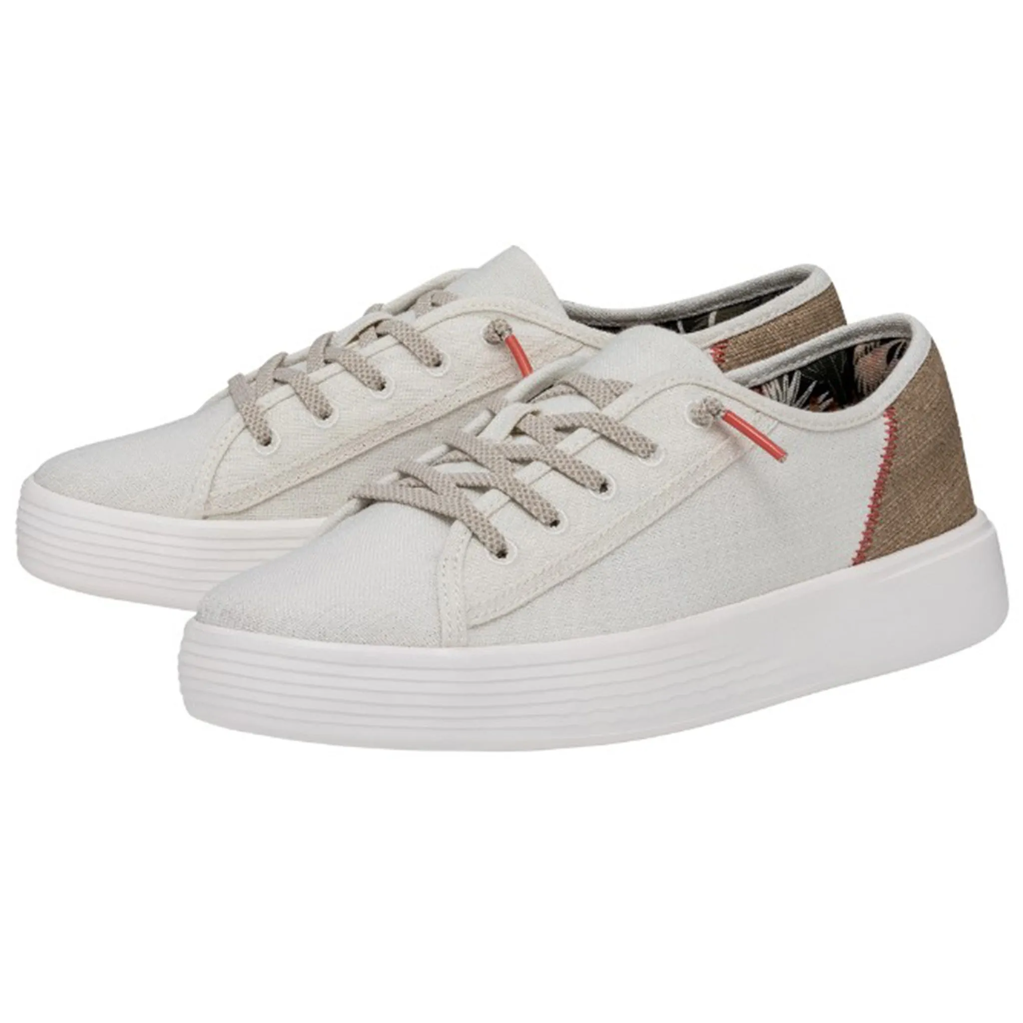 Hey Dude Women's Cody Craft Linen White Shoes sold by Western Edge