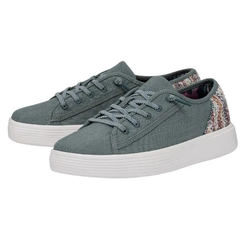 Hey Dude Women's Cody Craft Linen Aqua Shoes sold by Western Edge