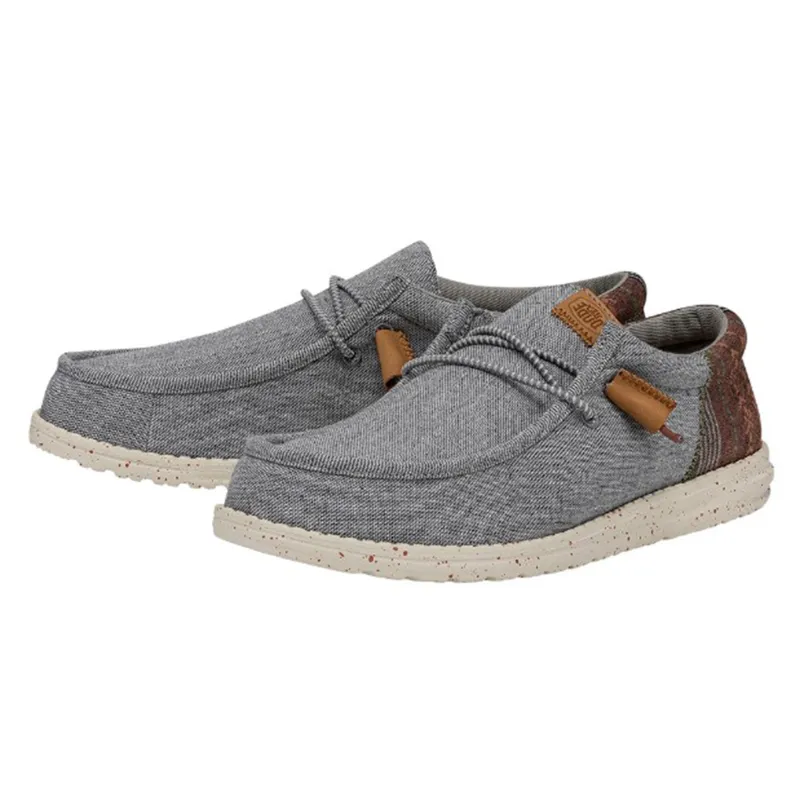 Hey Dude Wally Funk Baja Grey Shoes sold by Western Edge