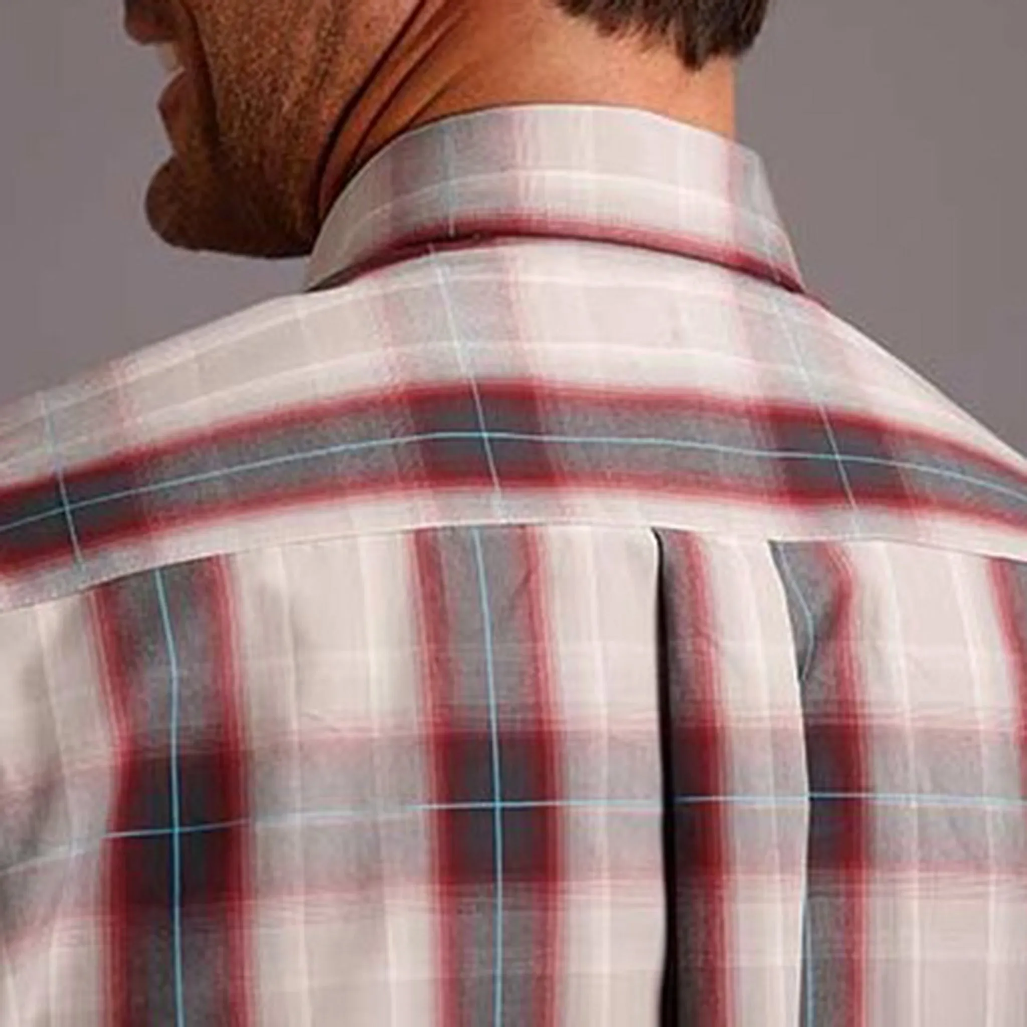 Roper Men's Sandy/Red Ombre Long Sleeve Shirt sold by Western Edge product image thumbnail 2