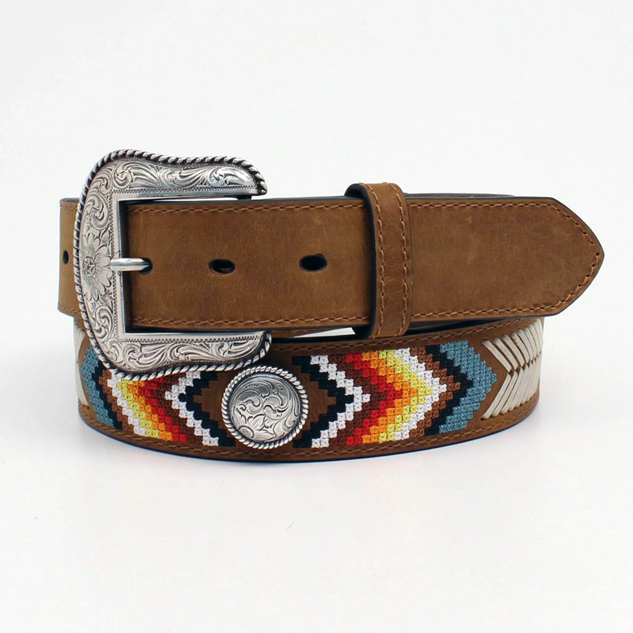 Nocona Men's Round Concho Belt sold by Western Edge
