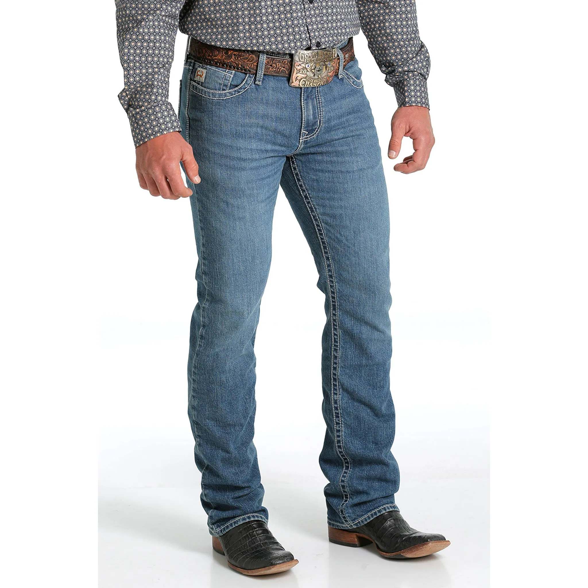 Cinch Men's Ian Medium Stonewash Jeans sold by Western Edge product image thumbnail 2