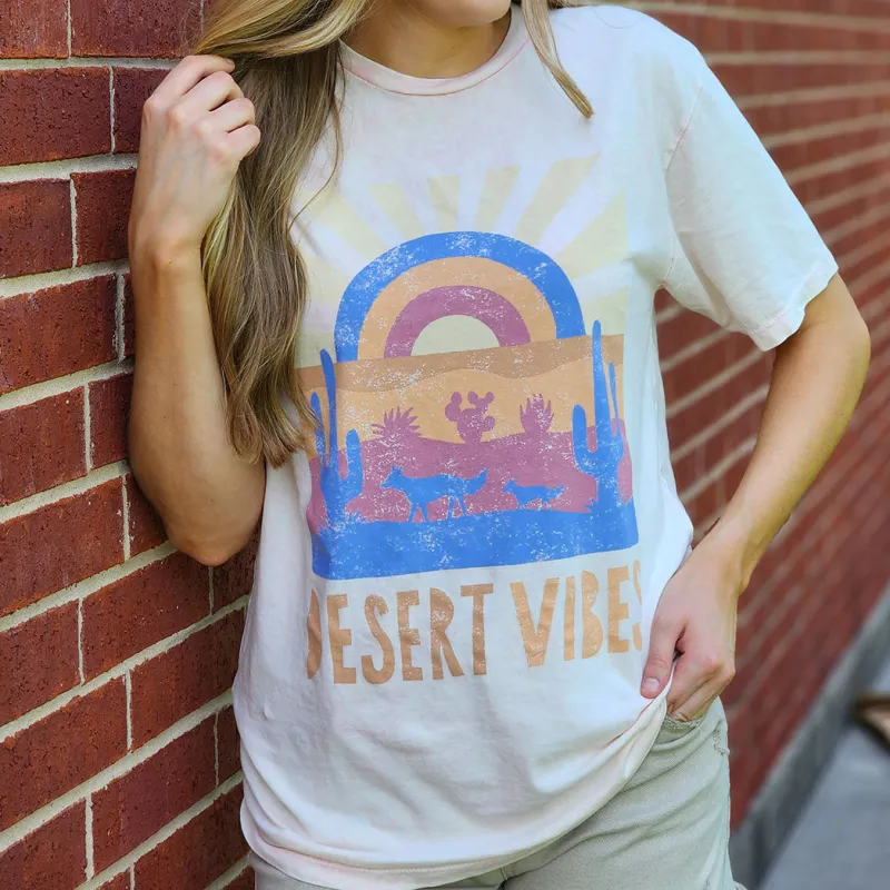Lotus Women's Pink Desert Vibes Tee made by Western Edge