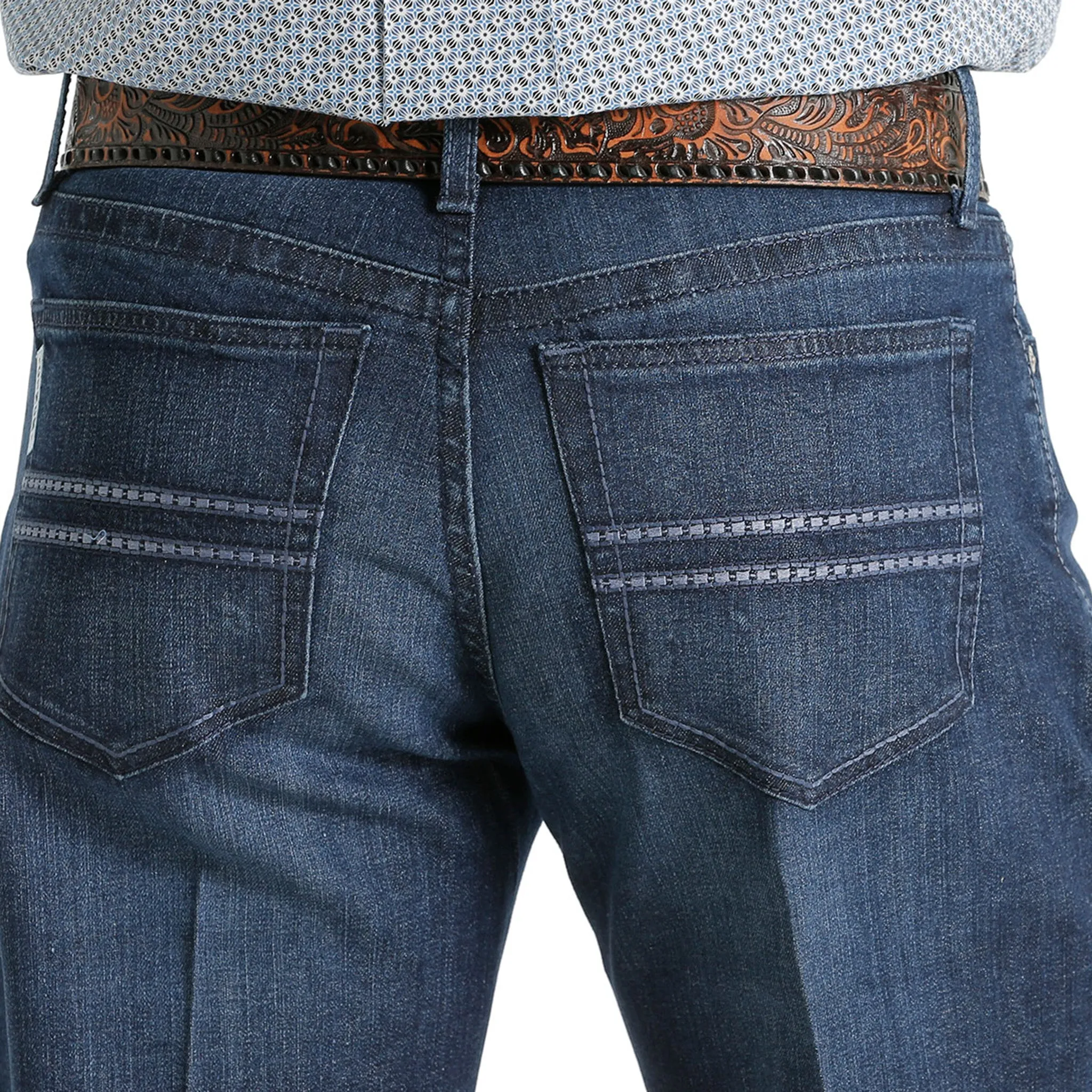 Cinch Men's Dark White Label Performance Denim Jeans sold by Western Edge product image thumbnail 3