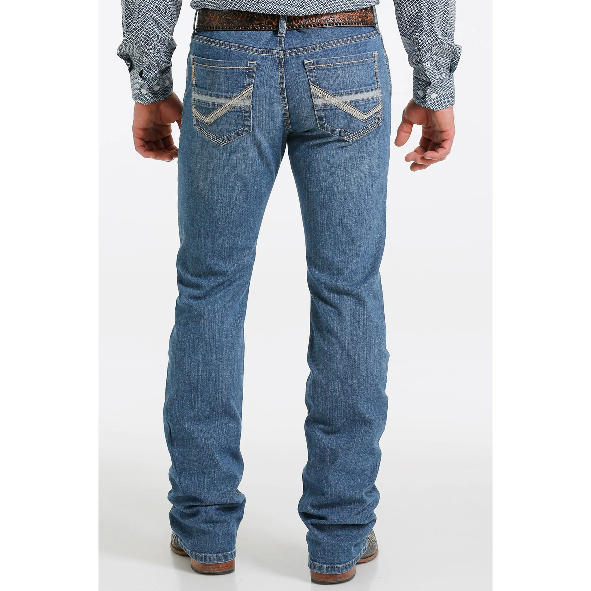 Cinch Men's Ian Medium Stone Wash Jeans sold by Western Edge