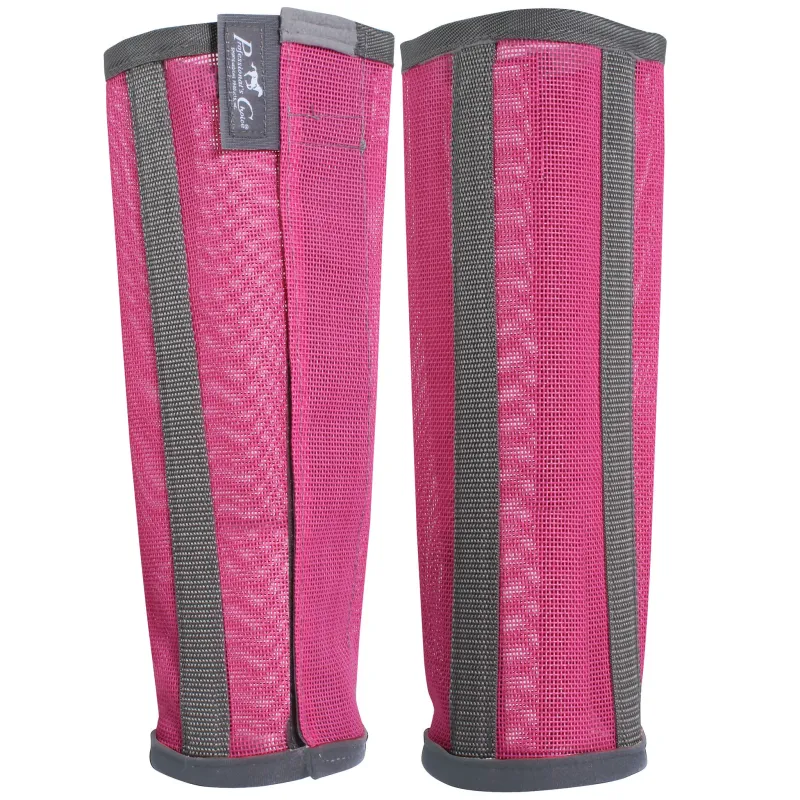 Professional's Choice Medium Pink Deluxe Fly Boots made by Western Edge