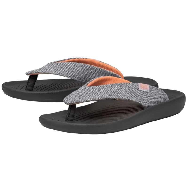 Hey Dude Women's Meg Pearl Grey Flip Flops made by Hey Dude
