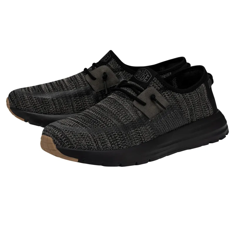Hey Dude Men's Sirocco Black Night Sneaker sold by Western Edge