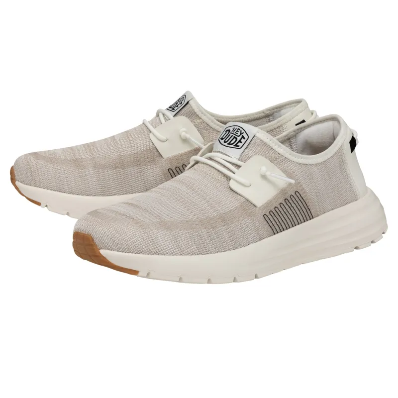Hey Dude Men's Sirocco White Sneaker sold by Western Edge