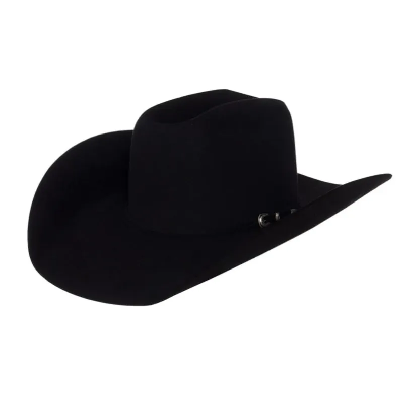 Rodeo King Top Hand 5x Black Felt Hat made by Western Edge
