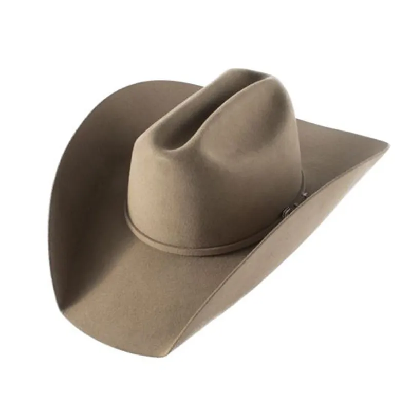 Rodeo King Top Hand 5x Pecan Felt Hat made by Western Edge