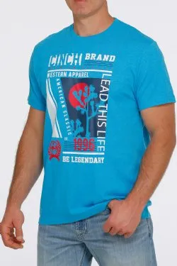 Cinch Mens Blue Short Sleeve T Shirt sold by Western Edge product image thumbnail 2