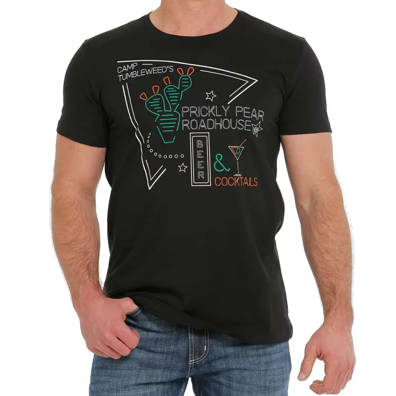 Cinch Black Prickly Pear Tee sold by Western Edge