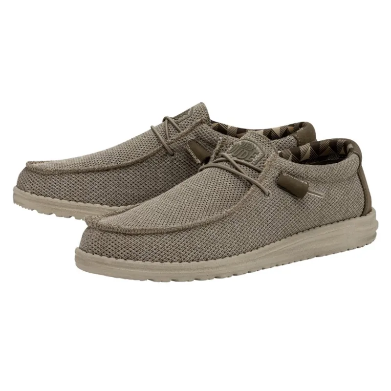 Hey Dude Beige Wally Sox Causal Shoe made by Hey Dude
